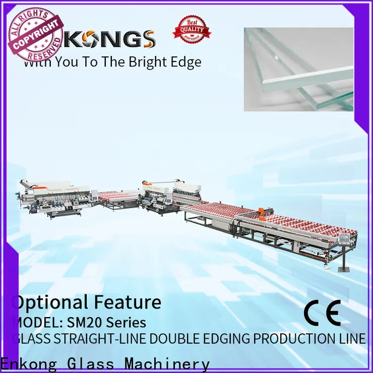 Enkong modularise design automatic glass edge polishing machine manufacturers for round edge processing 1