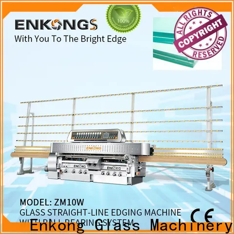 Enkong zm10w glass straight line edging machine manufacturers for polish 1