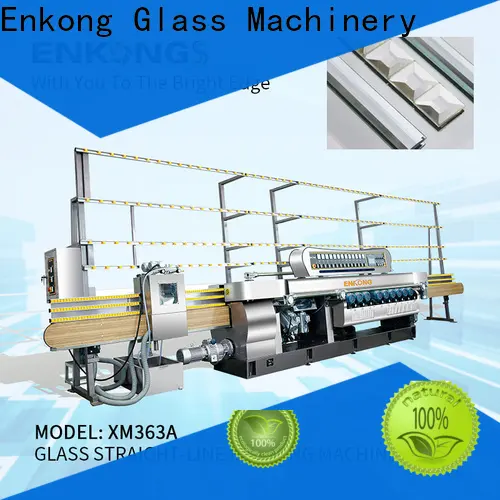 Enkong xm351a glass straight line beveling machine factory for glass processing 1