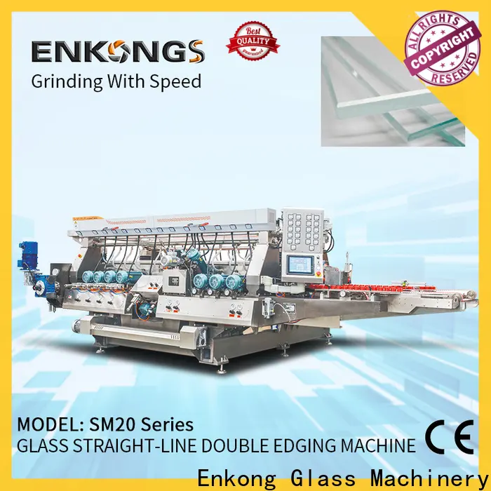 Enkong SM 10 glass double edger machine manufacturers for round edge processing 1