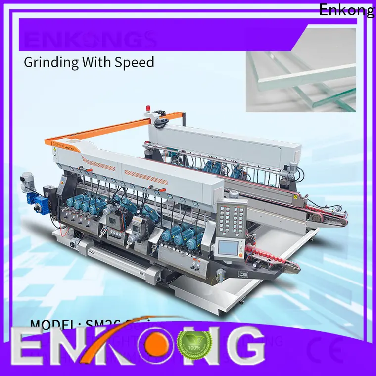 Enkong New automatic glass cutting machine for business for round edge processing1 1