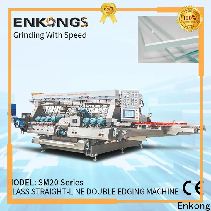 Enkong SM 12/08 small glass edge polishing machine supply for round edge processing 1