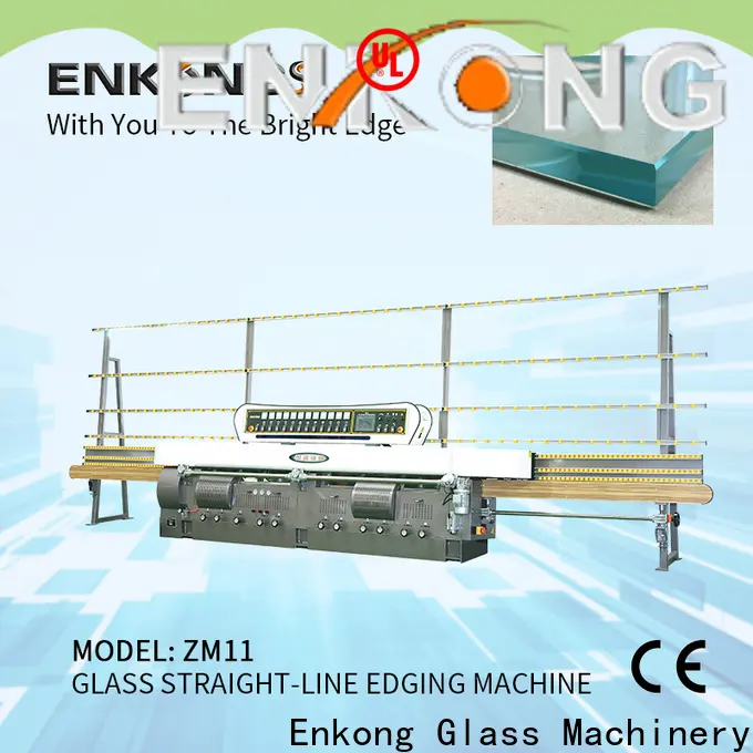 Enkong zm7y glass straight line edging machine price factory for photovoltaic panel processing 1