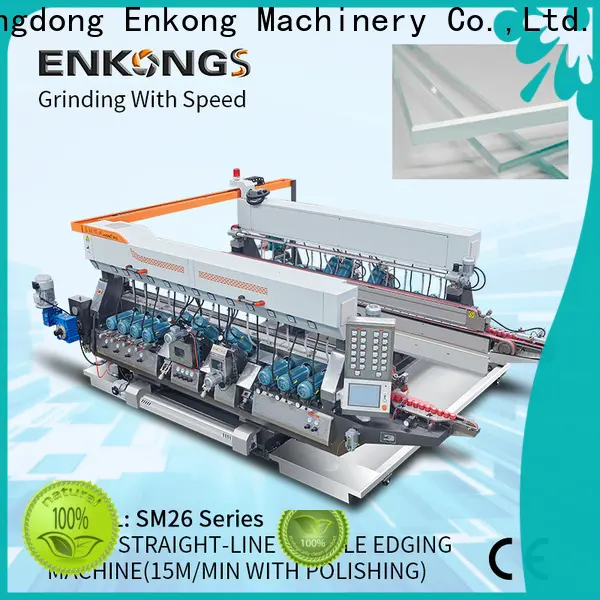 Enkong Latest glass double edger machine company for round edge processing 1