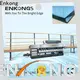 Enkong 10 spindles glass straight line beveling machine manufacturers for glass processing 1