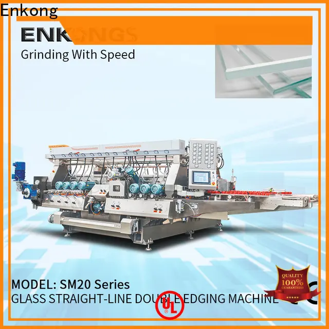 Enkong Wholesale glass double edger machine manufacturers for round edge processing 1