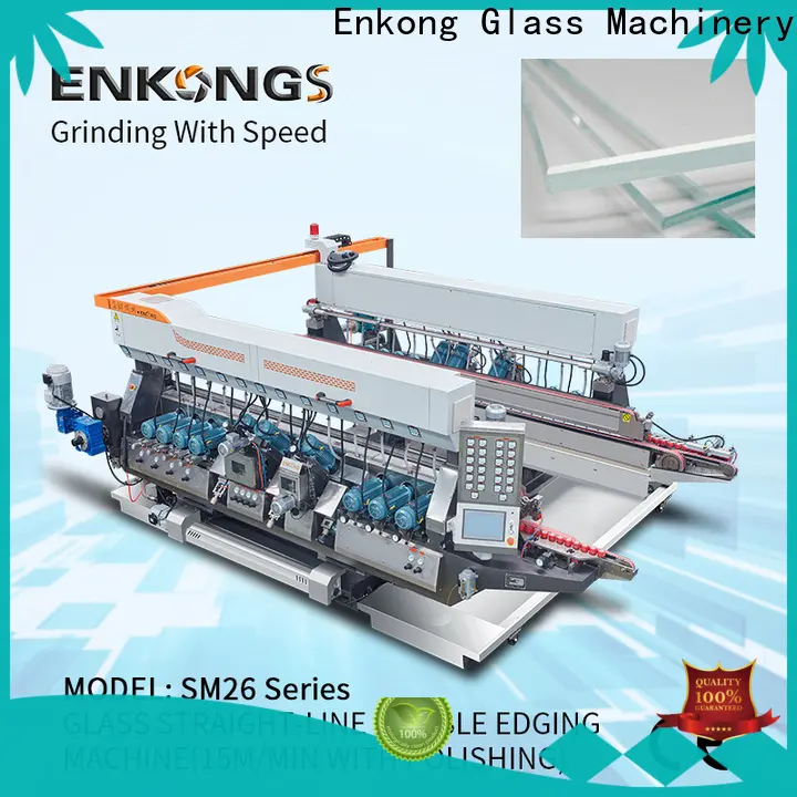 Enkong New glass double edger machine company for round edge processing 1
