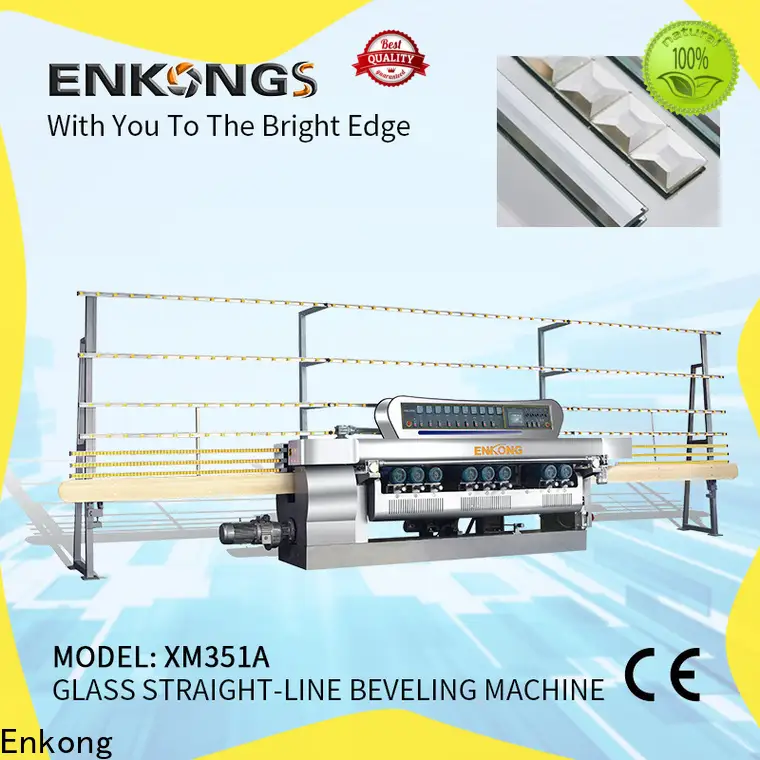 Enkong xm351a glass beveling machine company for polishing 1