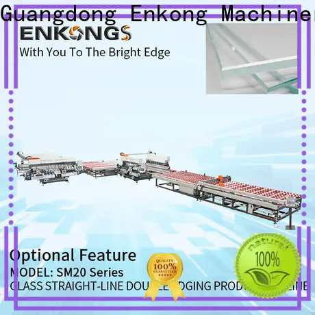 Enkong Latest glass double edger machine supply for round edge processing 1