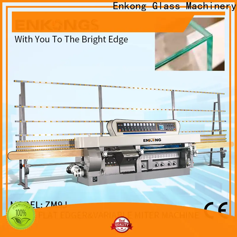 Enkong 5 adjustable spindles glass machinery company manufacturers for round edge processing 1
