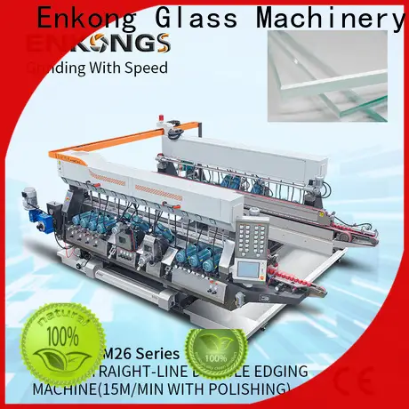 Enkong straight-line glass double edging machine manufacturers for round edge processing 1