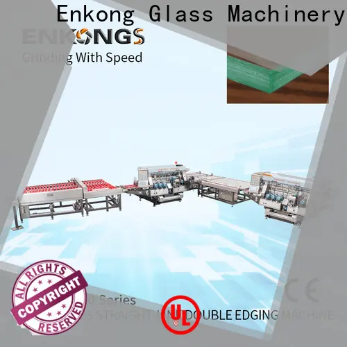 Enkong modularise design glass double edging machine for business for round edge processing 1