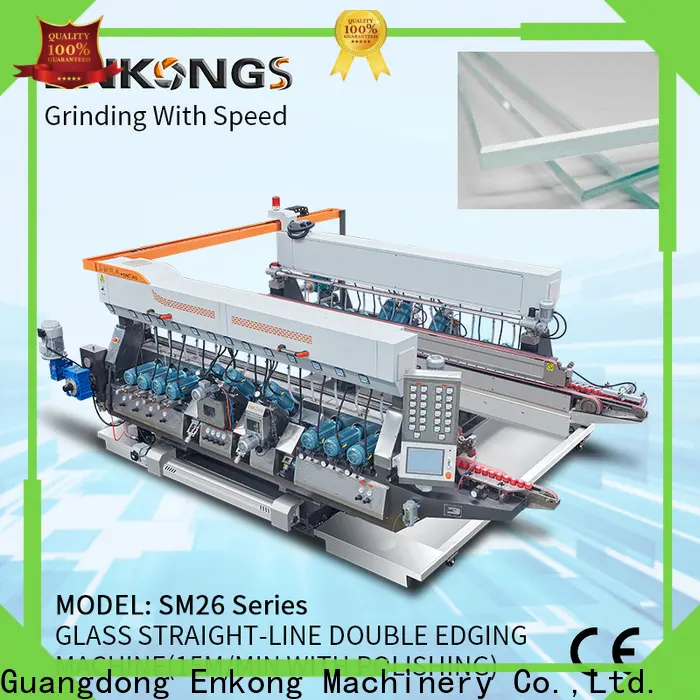 Latest glass double edging machine SM 10 factory for round edge processing 1