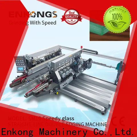 Enkong SM 12/08 glass double edger machine manufacturers for round edge processing 1