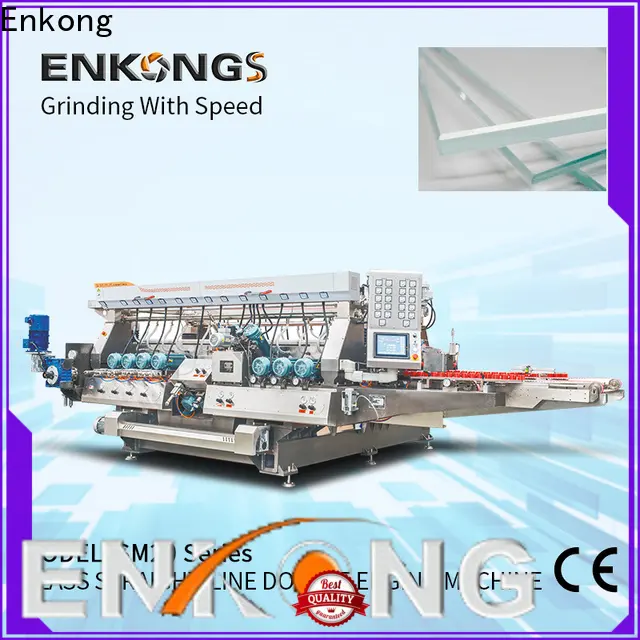 Enkong SM 22 straight line glass polishing machine for business for round edge processing 1