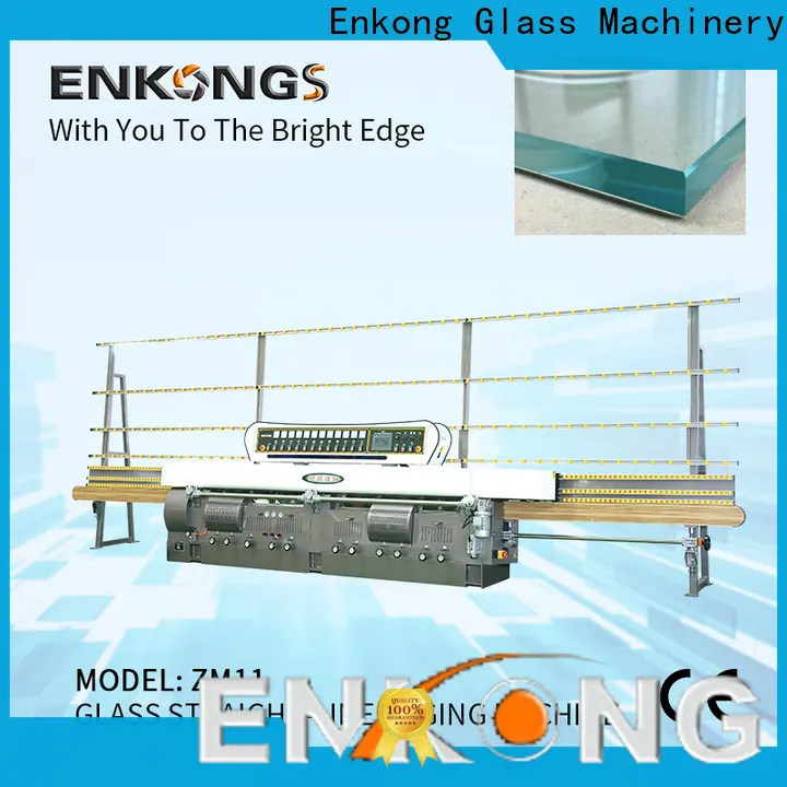 Enkong Latest glass straight line edging machine price company for round edge processing 1