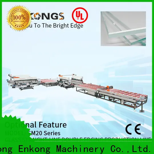 Enkong Wholesale glass straight line double edging machine company for photovoltaic panel processing 1