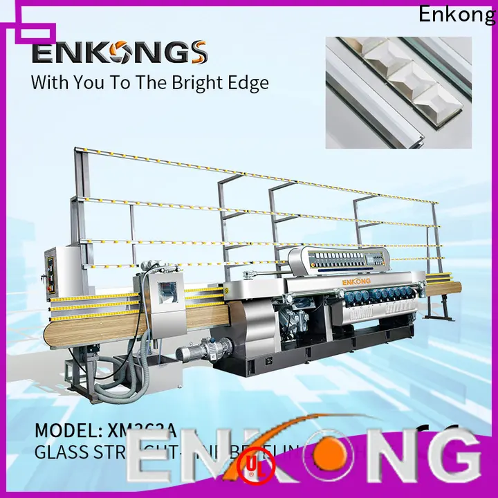 Enkong 10 spindles manual glass beveling machine company for polishing 1