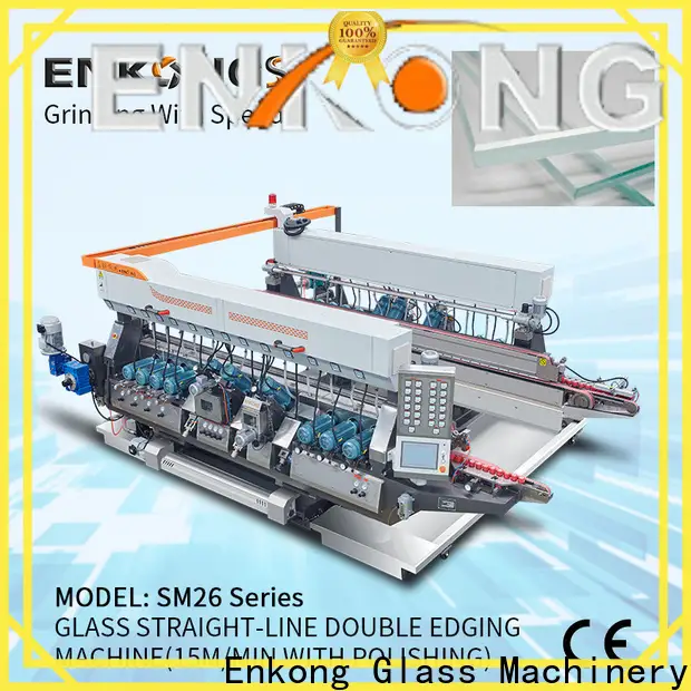 Enkong SM 12/08 automatic glass cutting machine manufacturers for round edge processing1 1