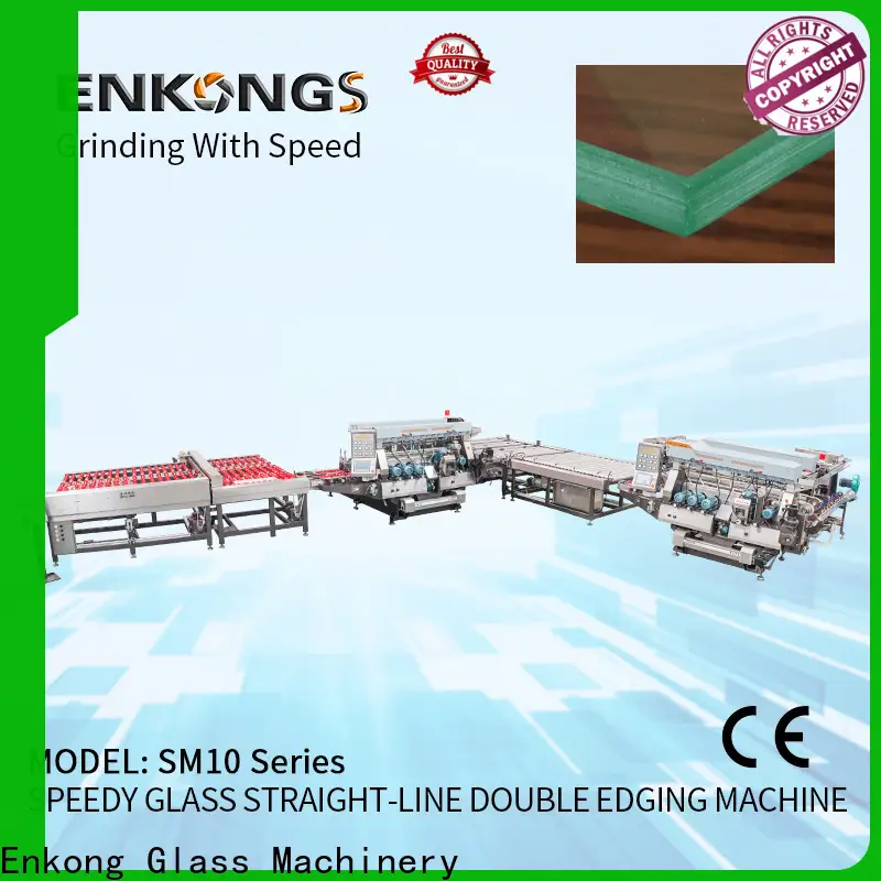 Enkong Custom glass straight line double edging machine manufacturers for photovoltaic panel processing 1