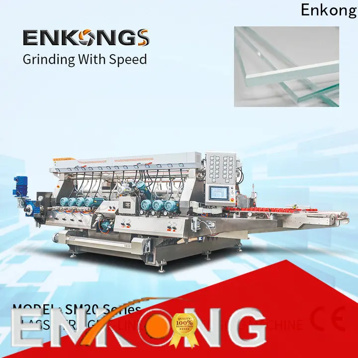Enkong Wholesale glass straight line double edging machine for business for photovoltaic panel processing 1