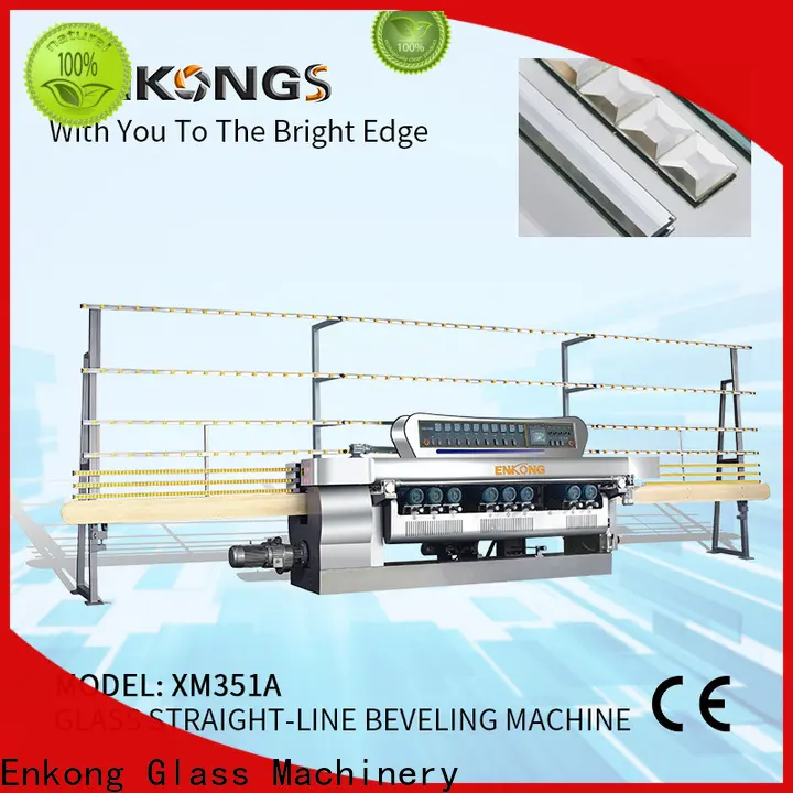 Enkong 10 spindles manual glass beveling machine company for polishing1 1