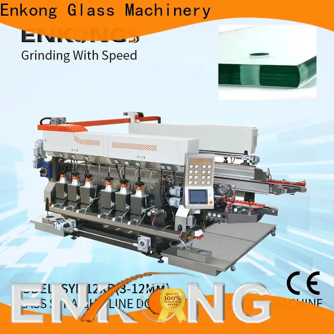 Enkong SM 26 glass straight line double edging machine suppliers for photovoltaic panel processing 1