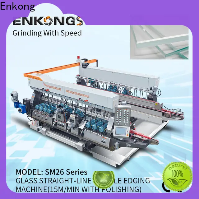 Enkong straight-line glass double edger machine suppliers for photovoltaic panel processing 1