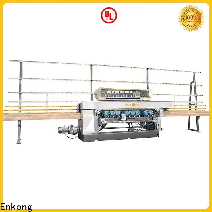 Enkong xm363a glass straight line beveling machine factory for glass processing1 1