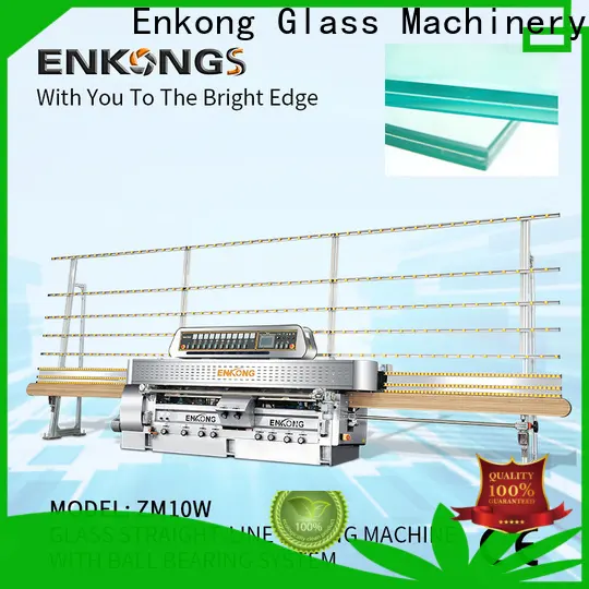 Enkong zm10w glass straight line edging machine company for grind 1