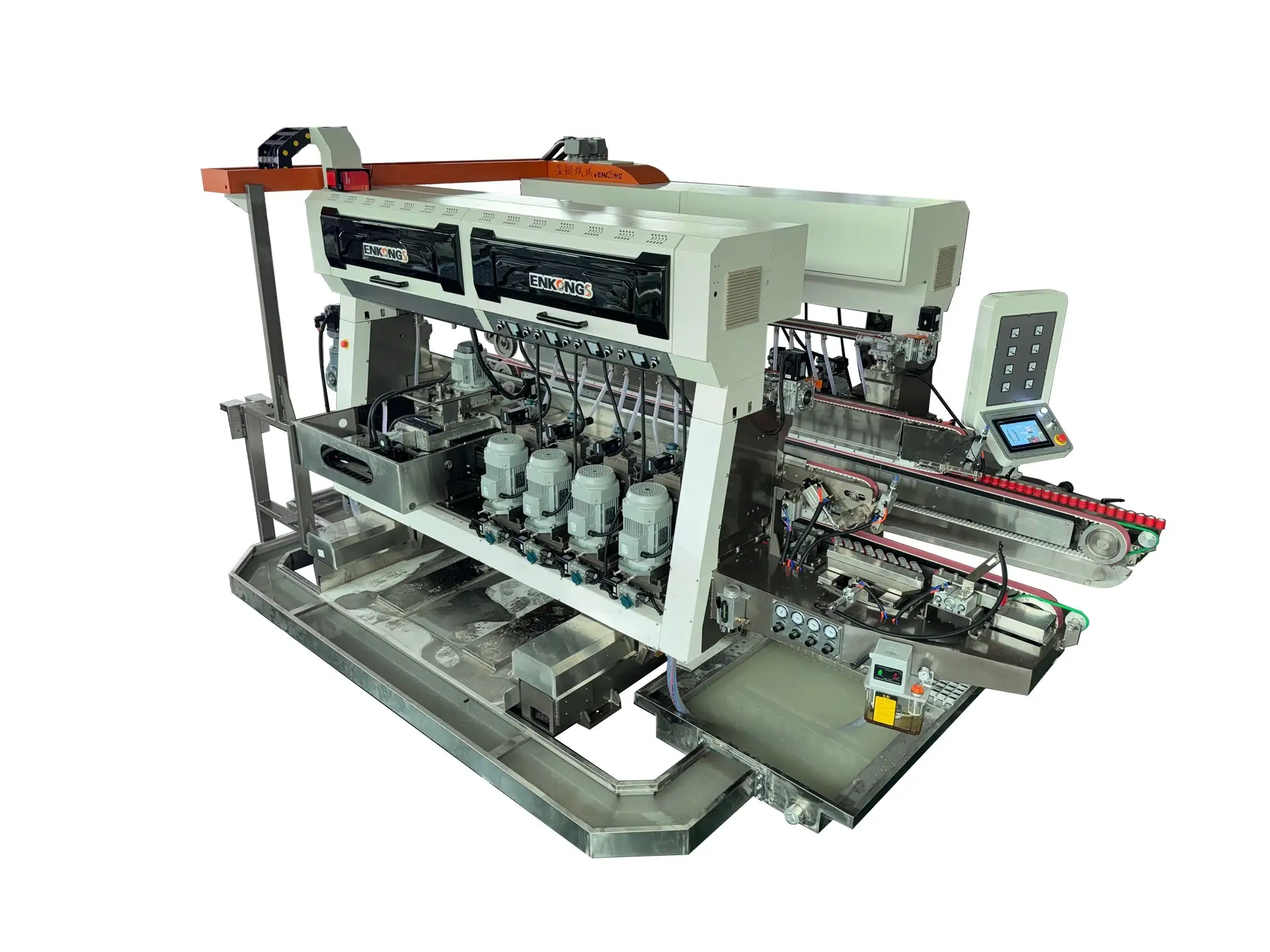 Factory Brand New Product Sym08 Glass Straight Line Double Round Edging Polishing and Grinding Machine 1