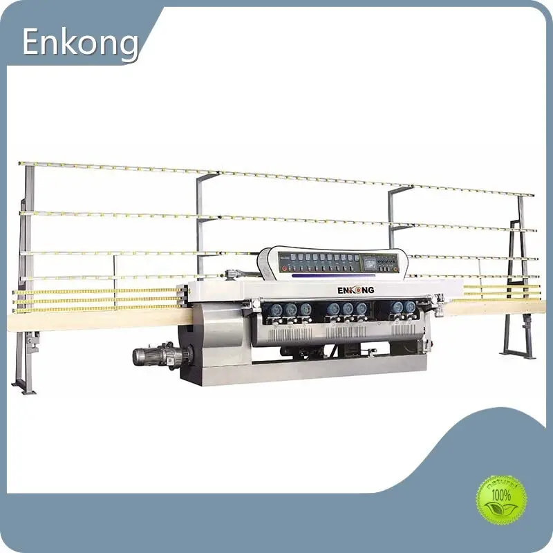Glass Beveling Machine Price Package with Film by Enkong 1