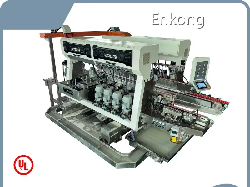 Glass Double Edger Package with Film by Enkong 1