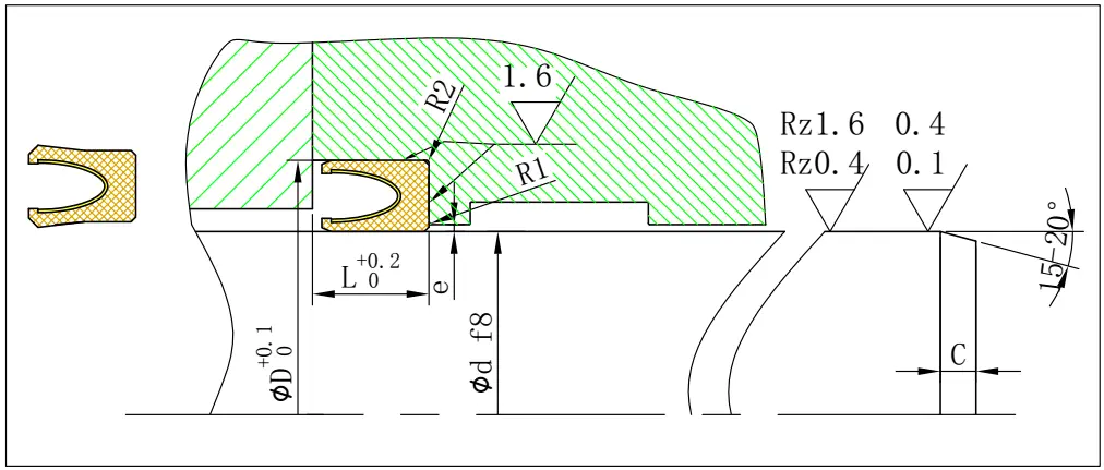 DMS Seals spring loaded oil seal factory for reciprocating piston rod or piston single acting seal 2