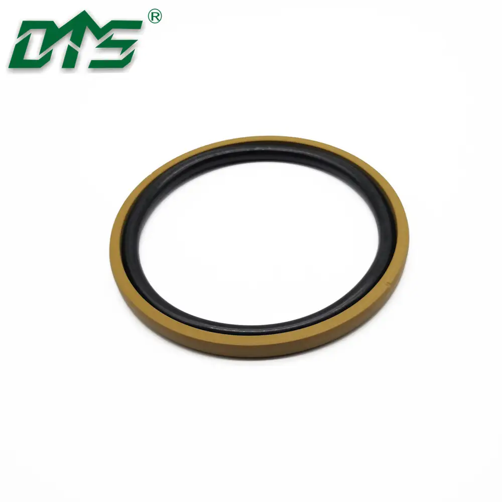 Golden Color Bronze PTFE Cylinder Seals Double Acting Piston Seals SPGO D Rings 1