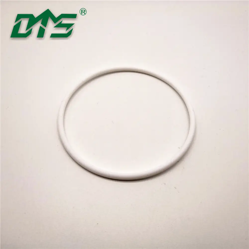 High Temperature Resistant White Virgin Pure PTFE O Ring Seal By CNC Process 1
