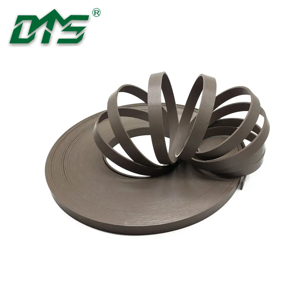 Hydraulic Cylinder Embossing Brown Bronze PTFE Guide Strips GST 1