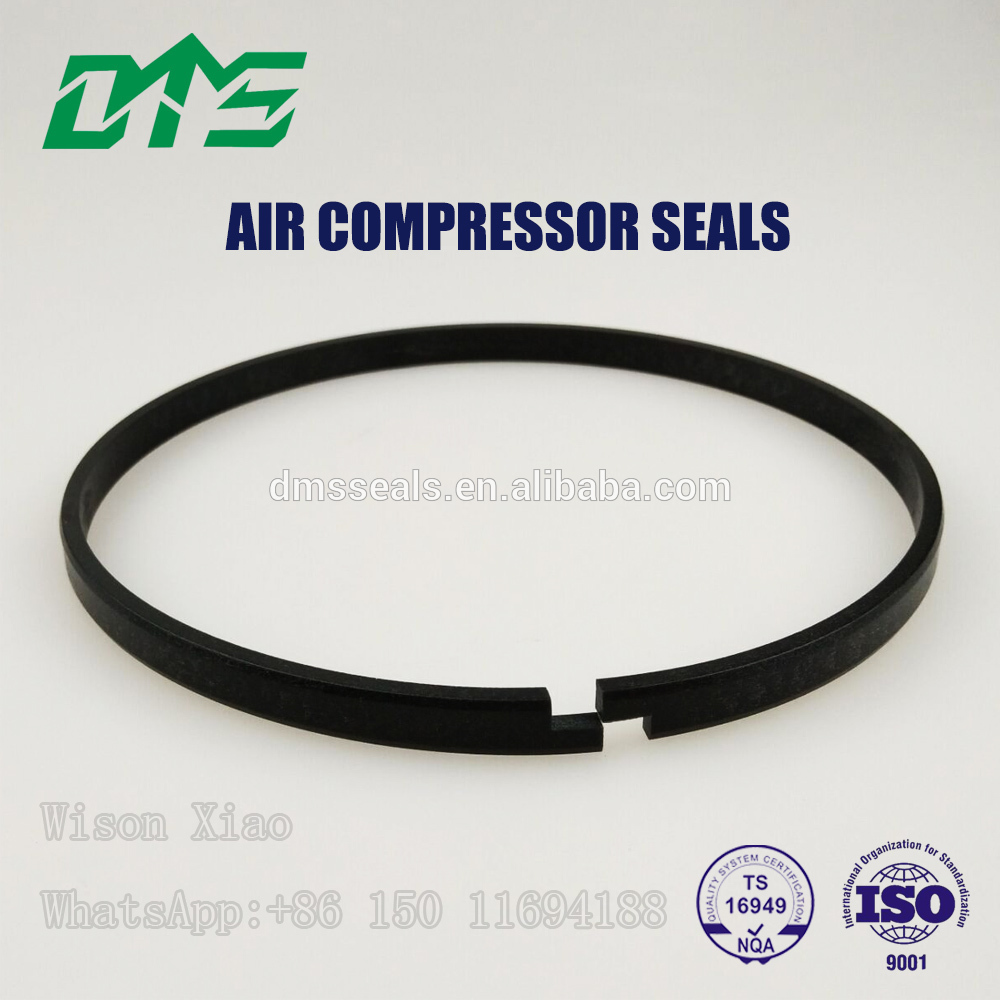 25% Carbon-graphite filled PTFE Piston Wear Ring for Oil Free Air Compressor 5
