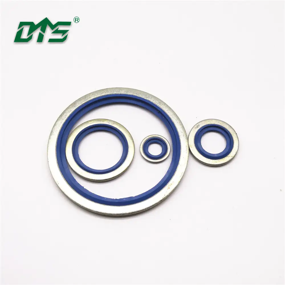 Steel+NBR/FKM Bonded Seal Washers Black Blue red Color 1
