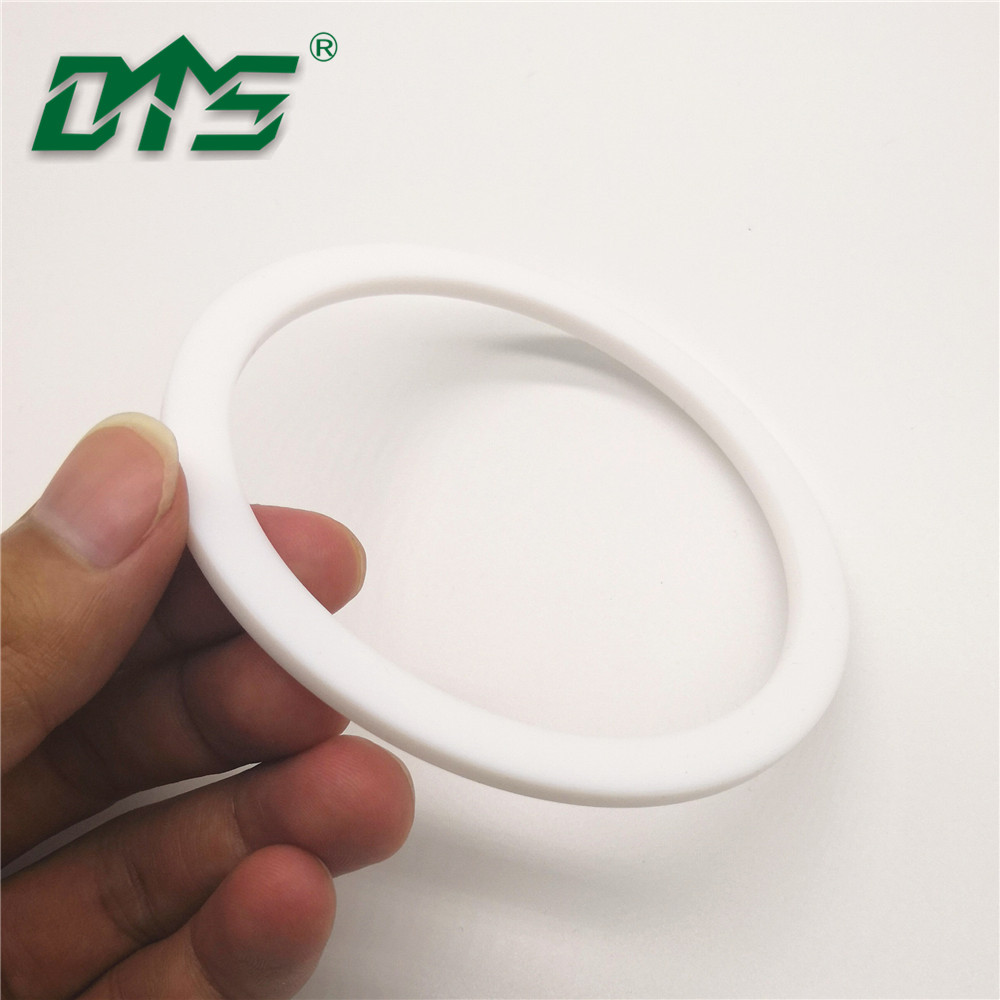 China Manufacture White Colour Pure VirginPoly Tetra Fluoroethylene PTFE Back Up Ring Seal By CNC 6