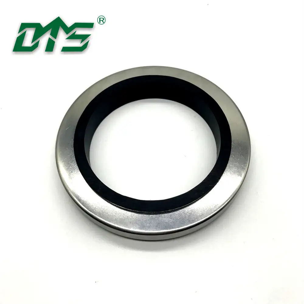 High Pressure Black Double Lips Stainless Steel PTFE Oil Seal For Mechanical SeaL 1