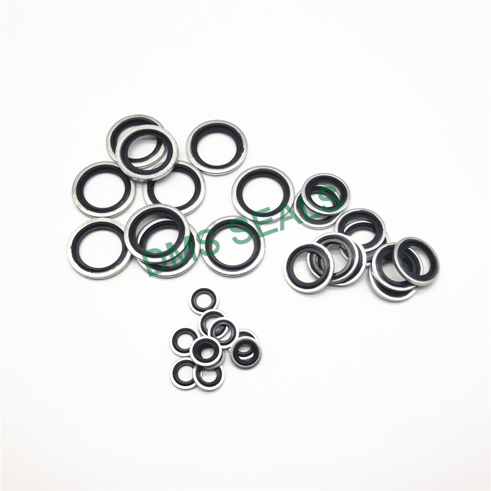 SS316 Stainless Steel Metal Corrugated Composite Gasket Rubber Bonded Seal 3