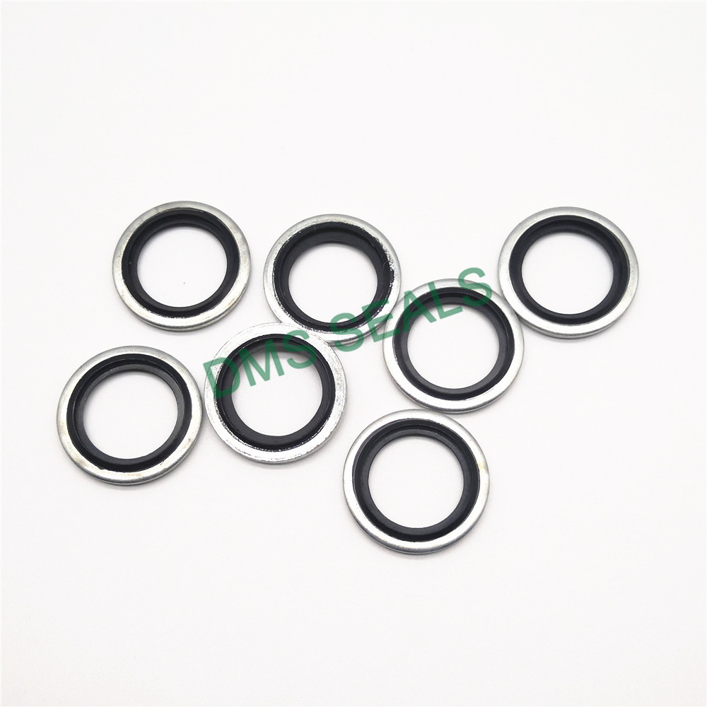 SS316 Stainless Steel Metal Corrugated Composite Gasket Rubber Bonded Seal 6