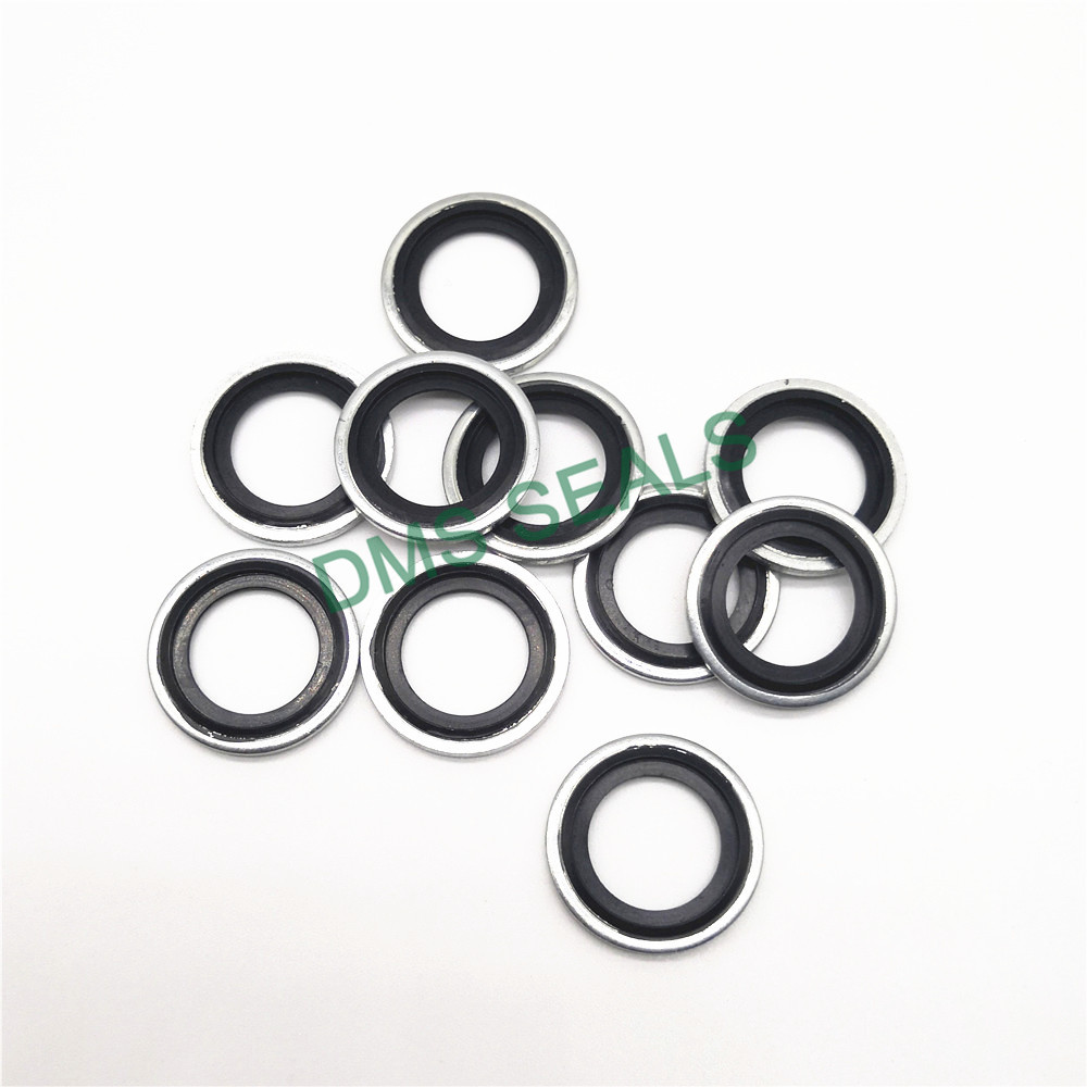 SS316 Stainless Steel Metal Corrugated Composite Gasket Rubber Bonded Seal 5