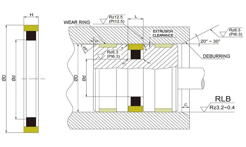 DMS Seal Manufacturer Brand seal hydraulic piston seals manufacture 2