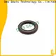 double lip automobile oil seal with a rubber coating for low and high viscosity fluids sealing 1