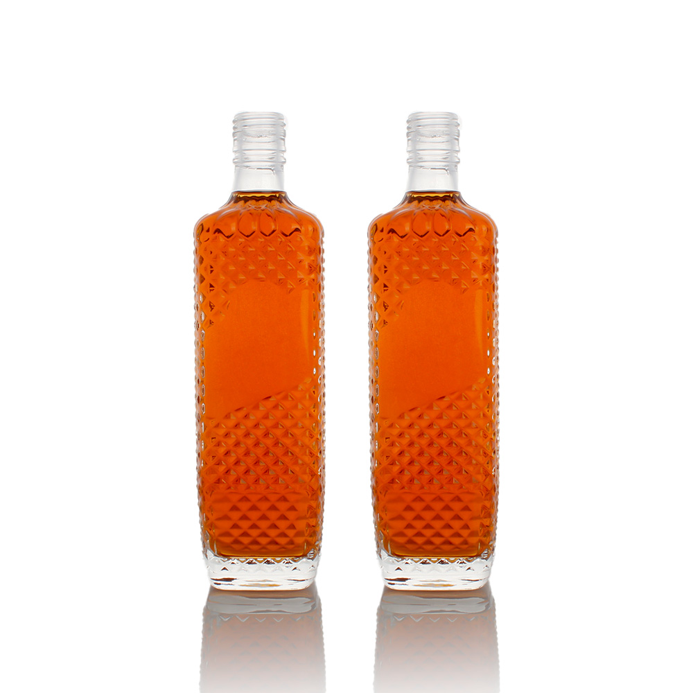 ガラスの蒸留酒の瓶は 250ml 500ml 750ml をカスタマイズしました 3