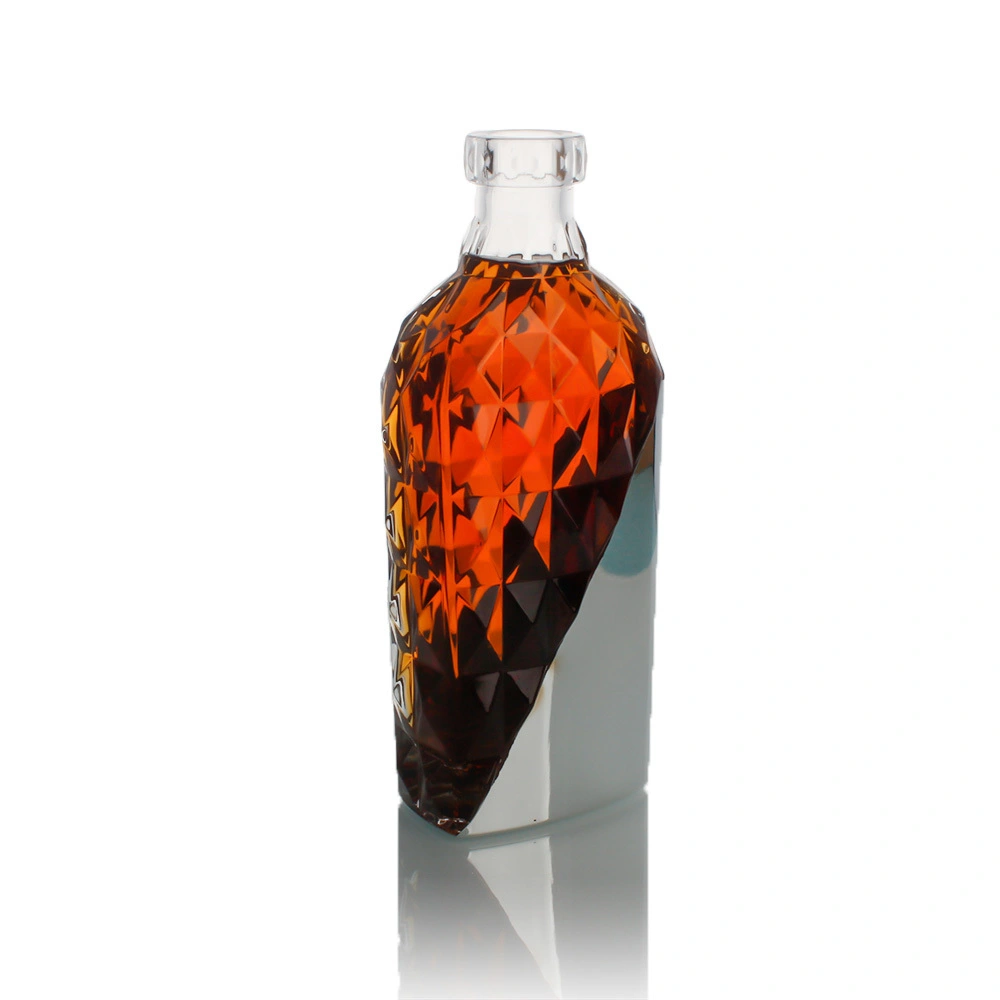 Glass Spirits Liquor Bottles Customized 250ml 500ml 750ml 1