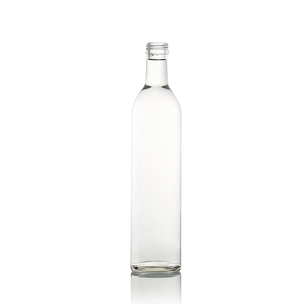 Square Clear Olive Oil Glass Bottle e nang le sekwahelo 250ml 500ml 750ml 1