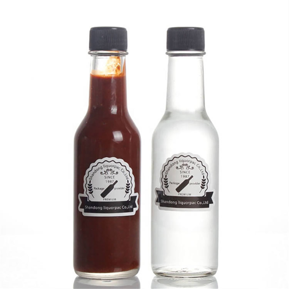 Seasoning Glass bottle With Screw Cap for Sauce Vinegar 3oz 5oz 8oz 1